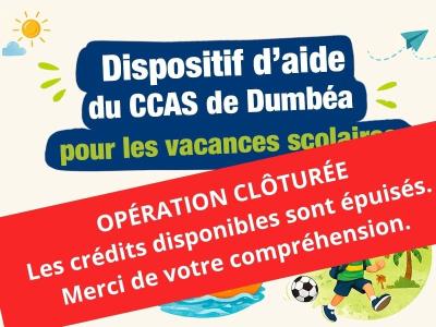 Aide pour les vacances scolaires 2026