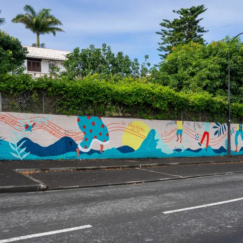 Fresque "Un voyage à Dumbéa"