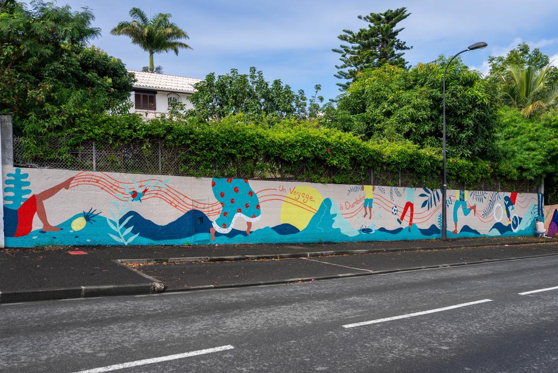 Fresque "Un voyage à Dumbéa"